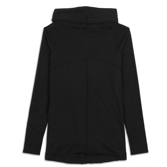Lululemon Coast Easy Wrap Jacket Black Modal French Terry W4AUGS - Picture 2 of 8